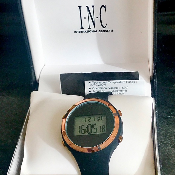 Unisex Digital Sport Chronograph Silicone Strap Watch Set - Picture 2 of 11